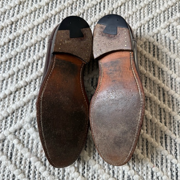 Alden 686 Full Strap Penny Loafers 8.5D in Dark Brown Calfskin Made in USA - Picture 5 of 7